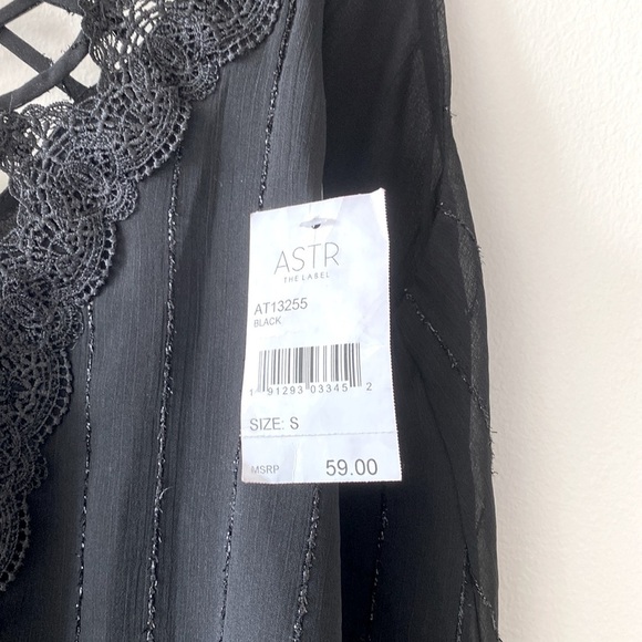 Astr The Label Lace Up Camisole in Black - Picture 8 of 9